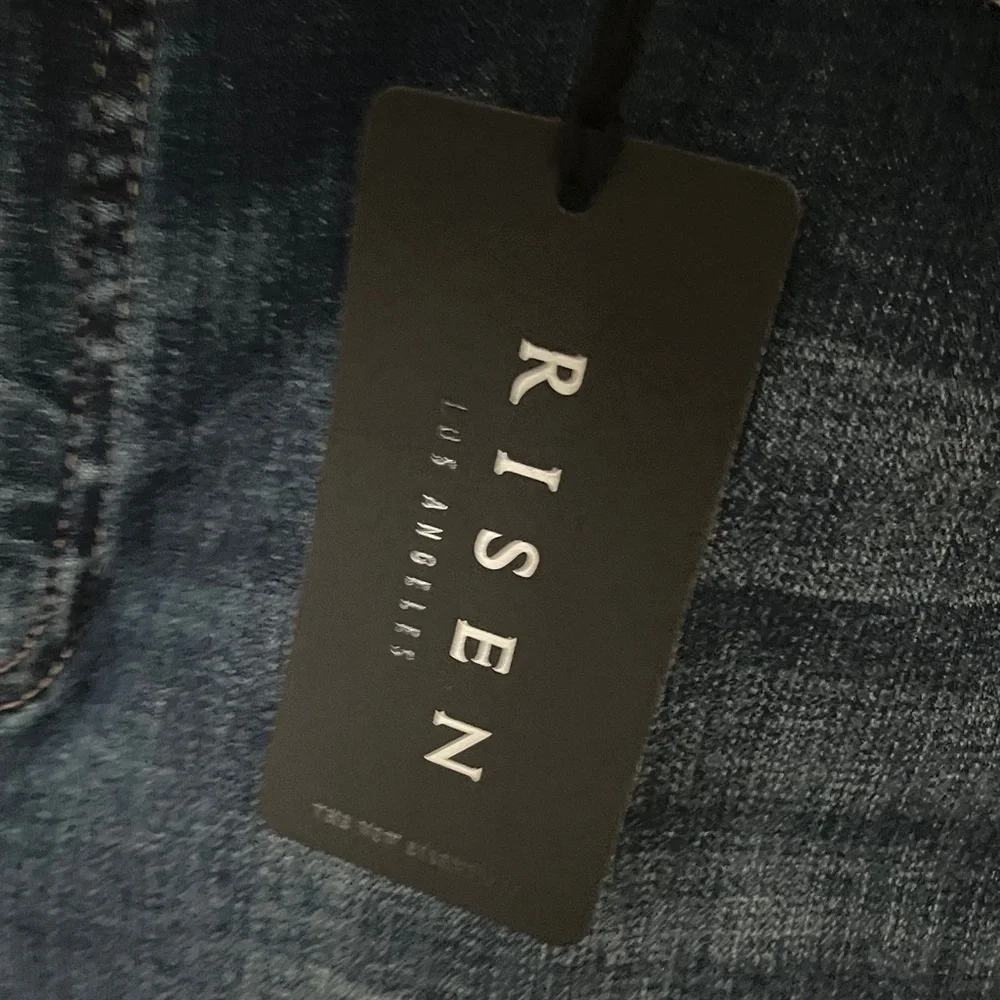NWT Risen Dark Blue mid rise Flare Jeans Sz 32